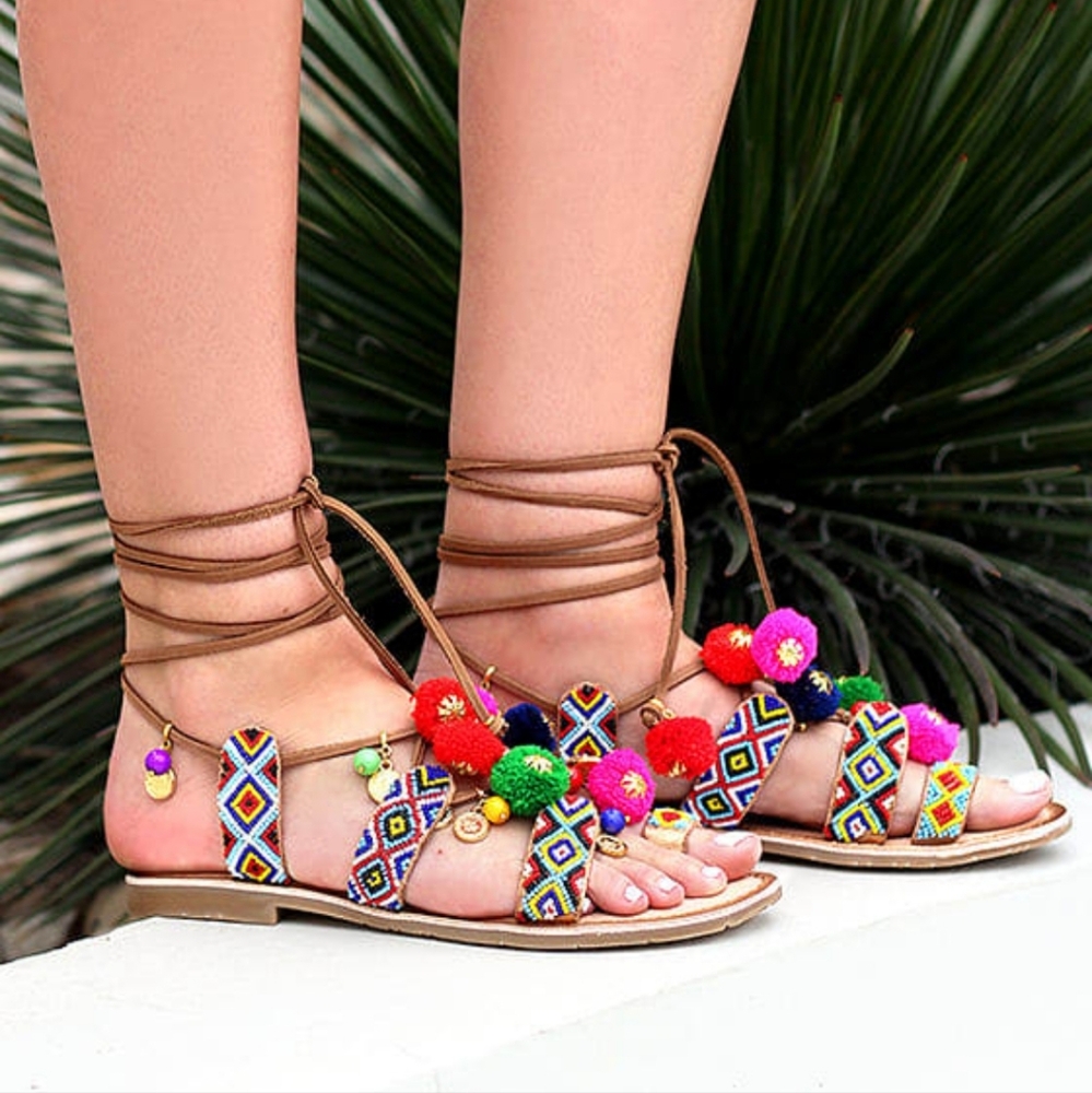 Chinese Laundry Lace-Up Sandles